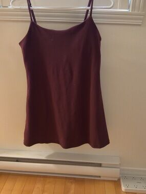 Garage Burgundy Mini Slip Dress